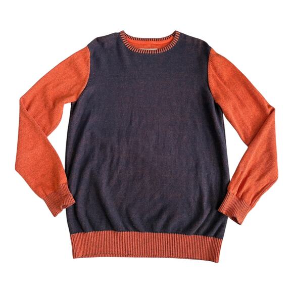 Levi’s Slim Fit Colorblock Sweater M Grunge Crewneck Retro Fall Vibes Pullover - Picture 1 of 6